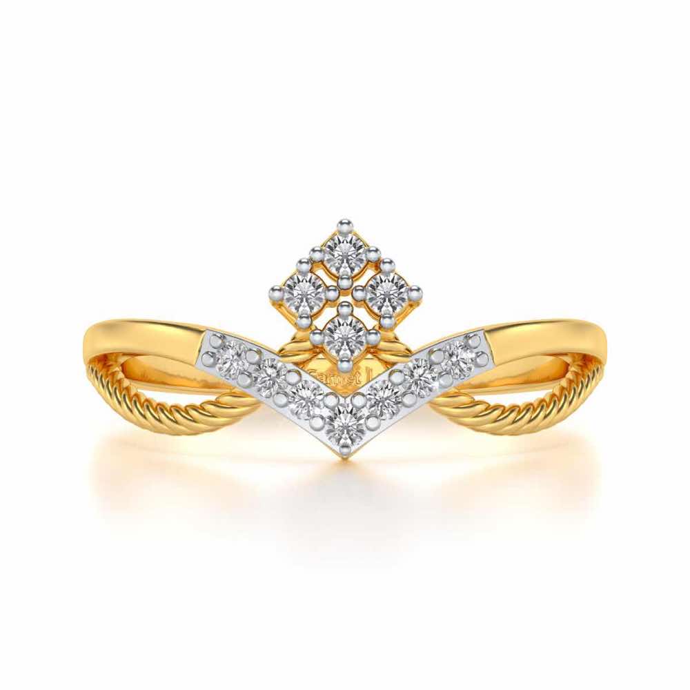Rigged Beauty Silver Ring - Yellow Gold - Image 4