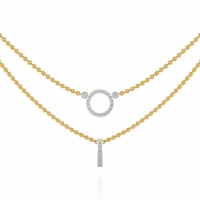 Ringlet Silver Necklace - Yellow Gold - Image 1