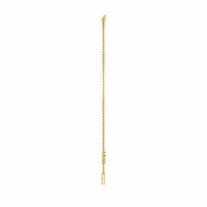 Ringlet Silver Necklace - Yellow Gold - Image 4