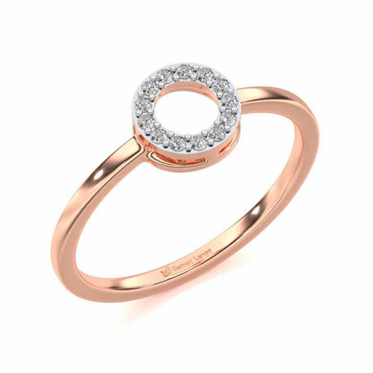 Ringlet Silver Ring - Rose Gold - Image 1