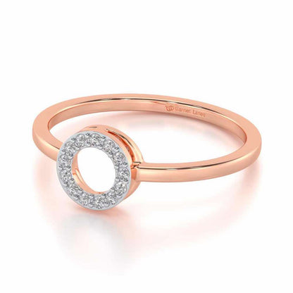 Ringlet Silver Ring - Rose Gold - Image 3