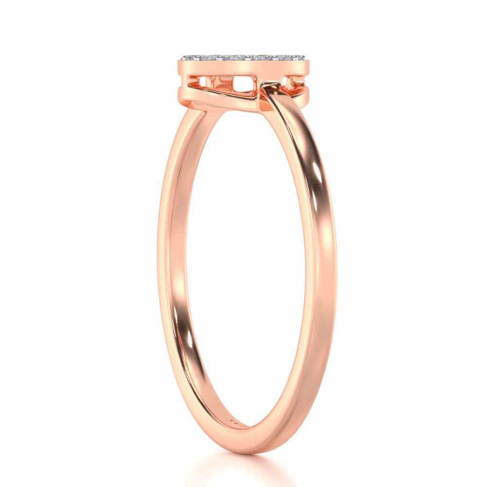 Ringlet Silver Ring - Rose Gold - Image 4