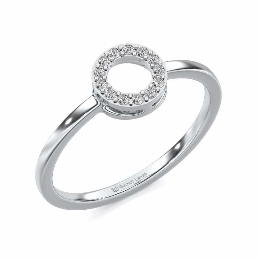Ringlet Silver Ring - White Gold - Image 1