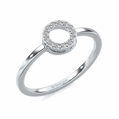 Ringlet Silver Ring - White Gold - Image 1