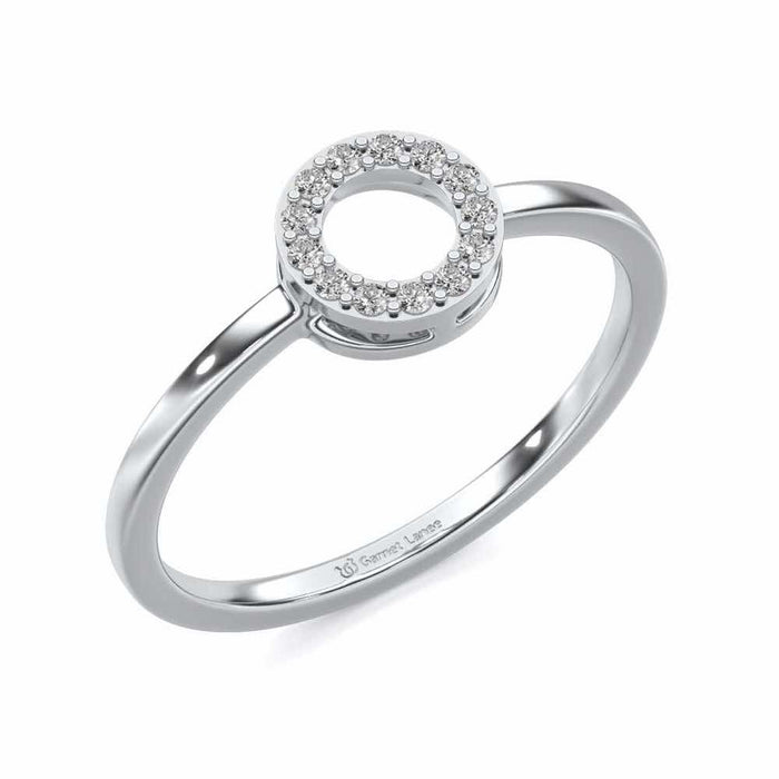 Ringlet Silver Ring - White Gold - Image 1