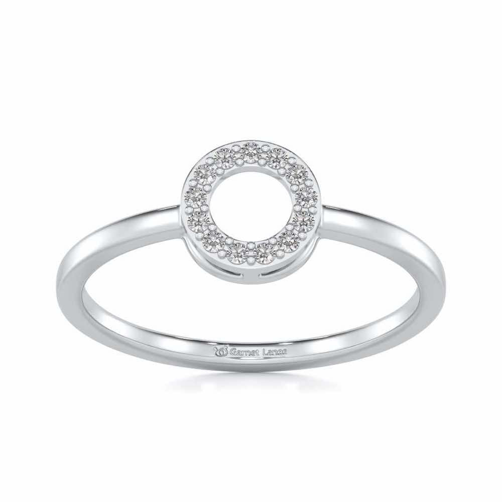 Ringlet Silver Ring - White Gold - Image 2