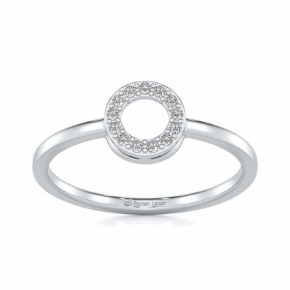 Ringlet Silver Ring - White Gold - Image 2