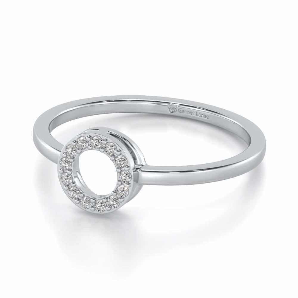Ringlet Silver Ring - White Gold - Image 3