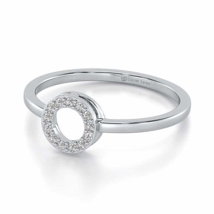 Ringlet Silver Ring - White Gold - Image 3