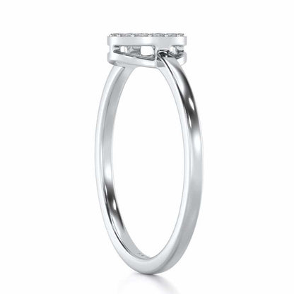 Ringlet Silver Ring - White Gold - Image 4