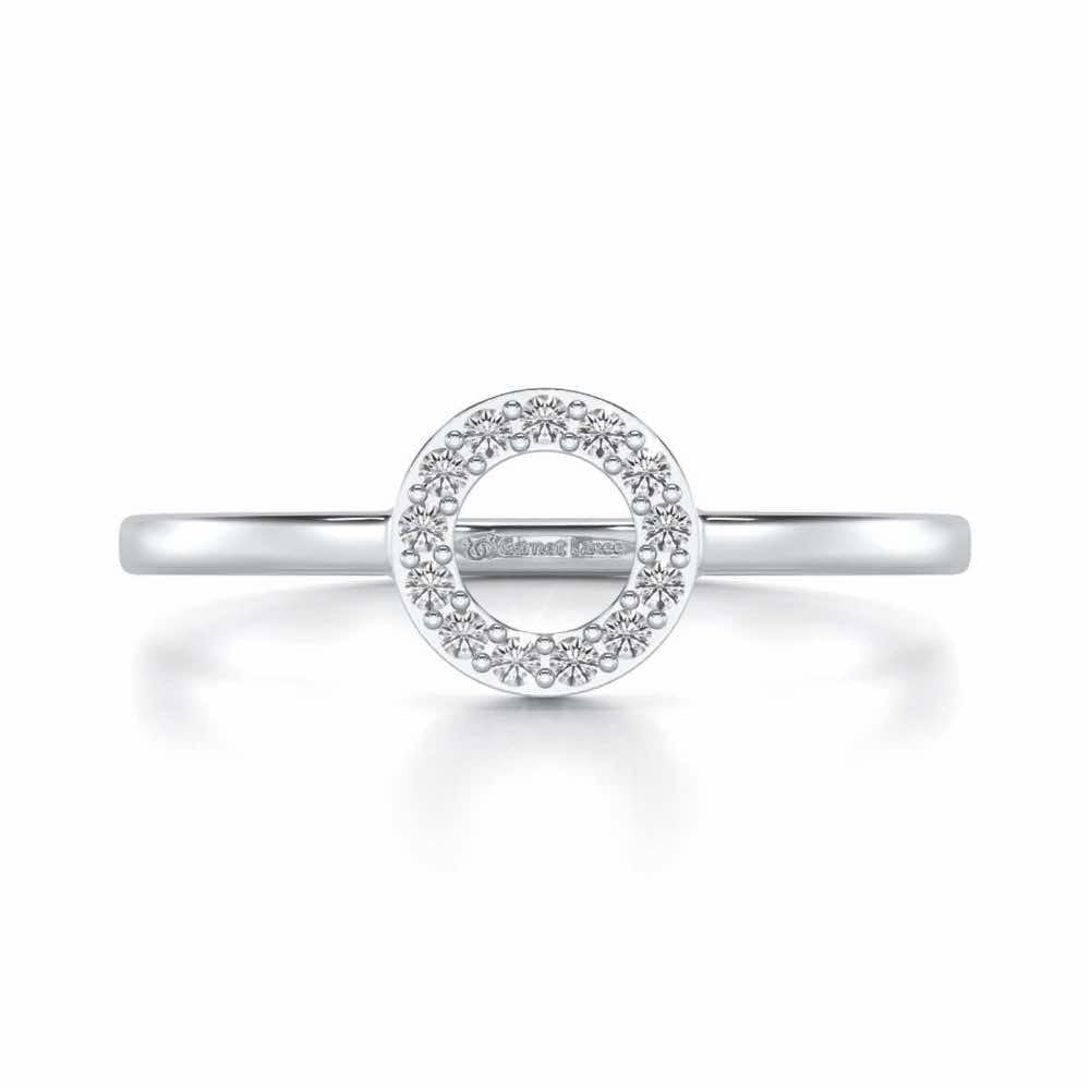 Ringlet Silver Ring - White Gold - Image 5