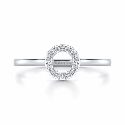 Ringlet Silver Ring - White Gold - Image 5