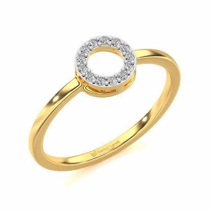 Ringlet Silver Ring - Yellow Gold - Image 1