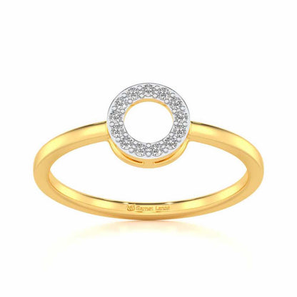 Ringlet Silver Ring - Yellow Gold - Image 2