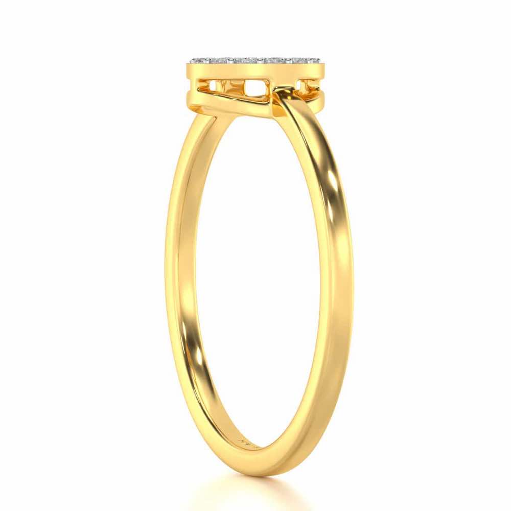 Ringlet Silver Ring - Yellow Gold - Image 4