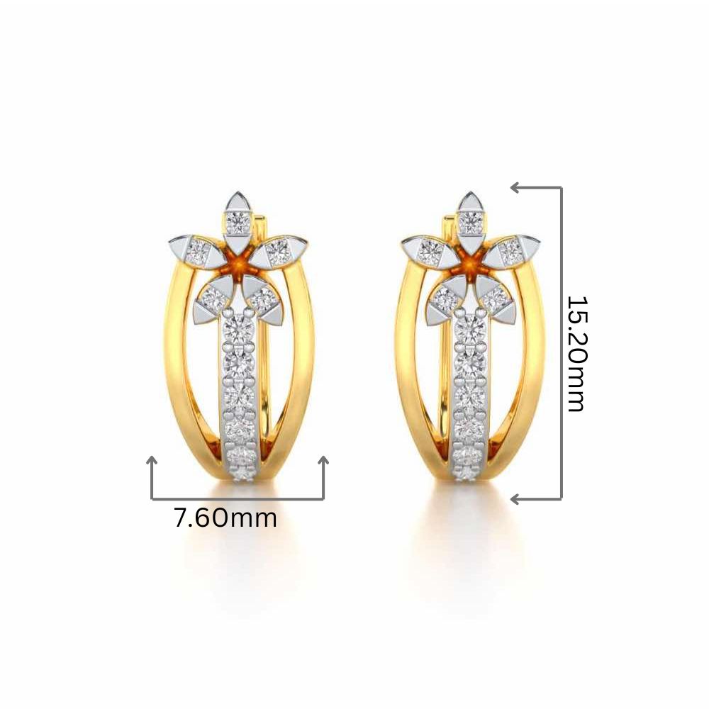 Rise Bloom Silver Bali - Yellow Gold - Image 2