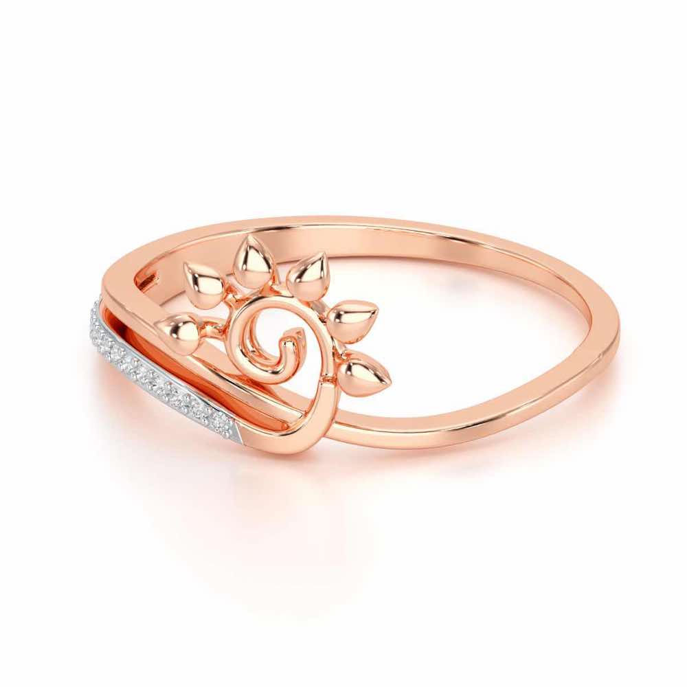 Rise Shine Silver Ring - Rose Gold - Image 2