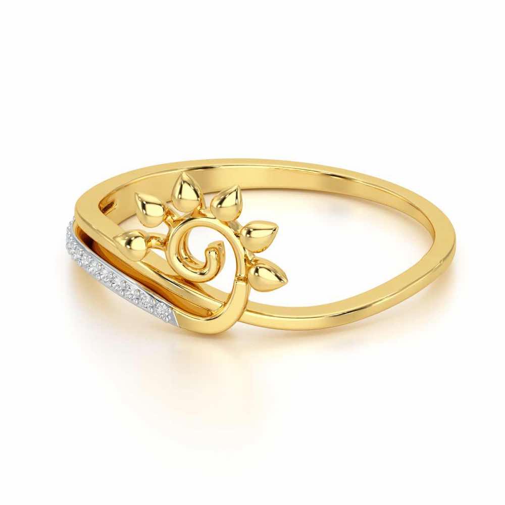 Rise Shine Silver Ring - Yellow Gold - Image 2