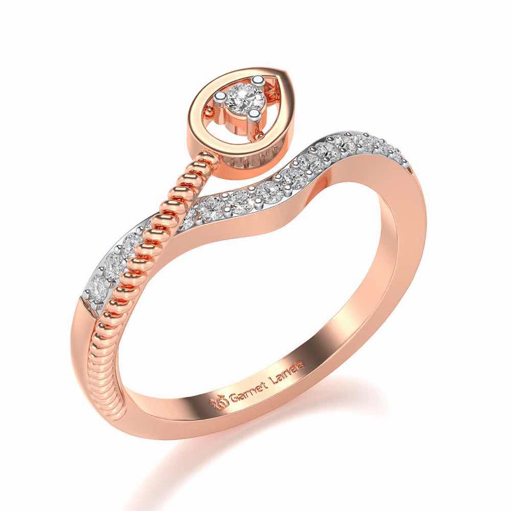 Rohi Silver Ring - Rose Gold - Image 1
