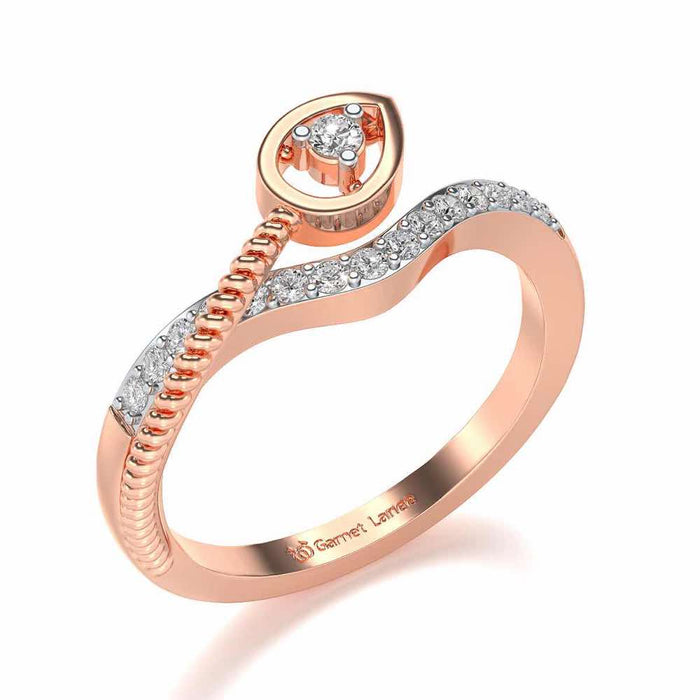 Rohi Silver Ring - Rose Gold - Image 1