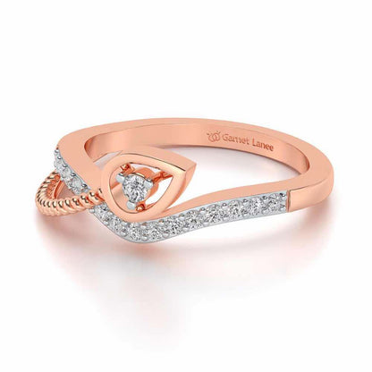 Rohi Silver Ring - Rose Gold - Image 2
