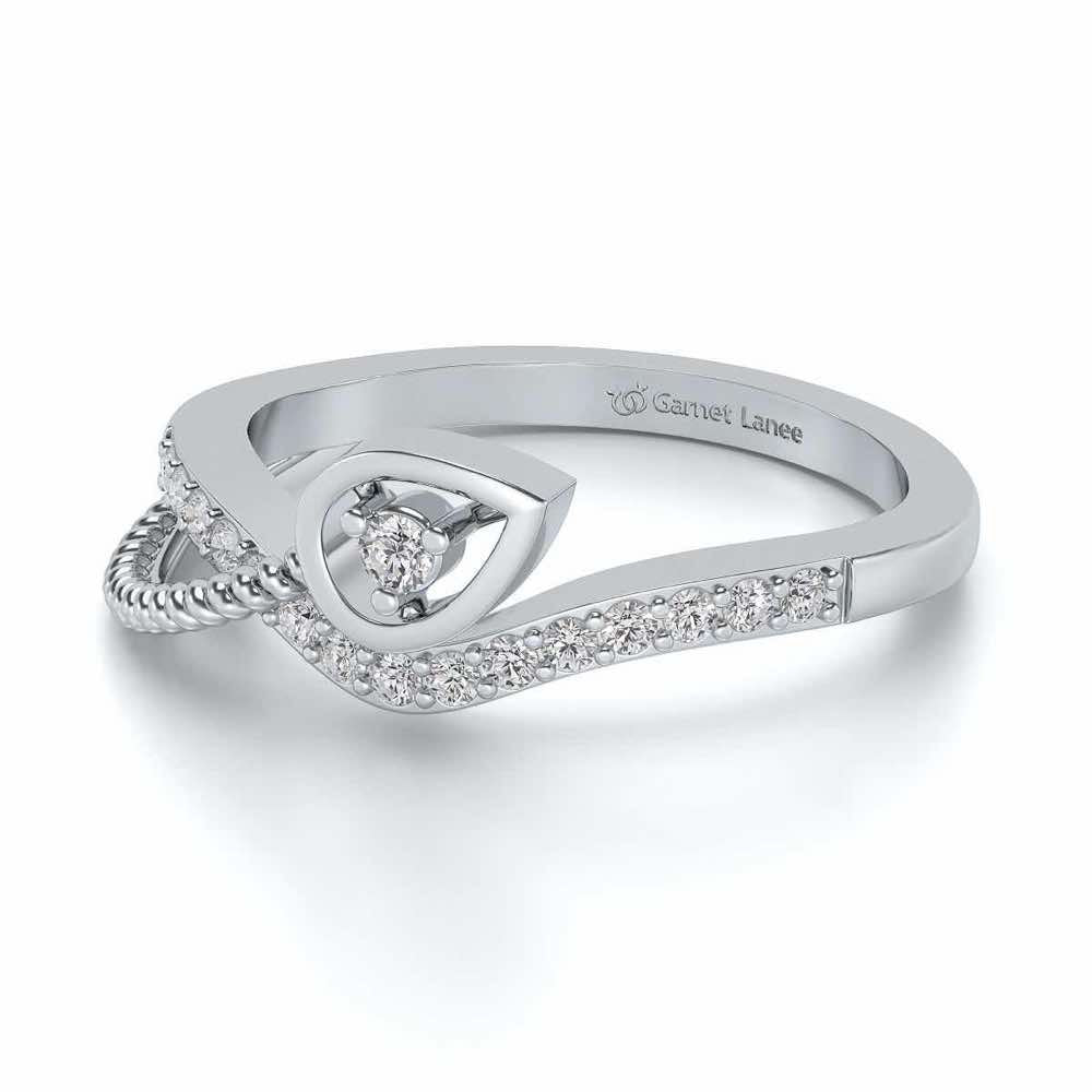 Rohi Silver Ring - White Gold - Image 2