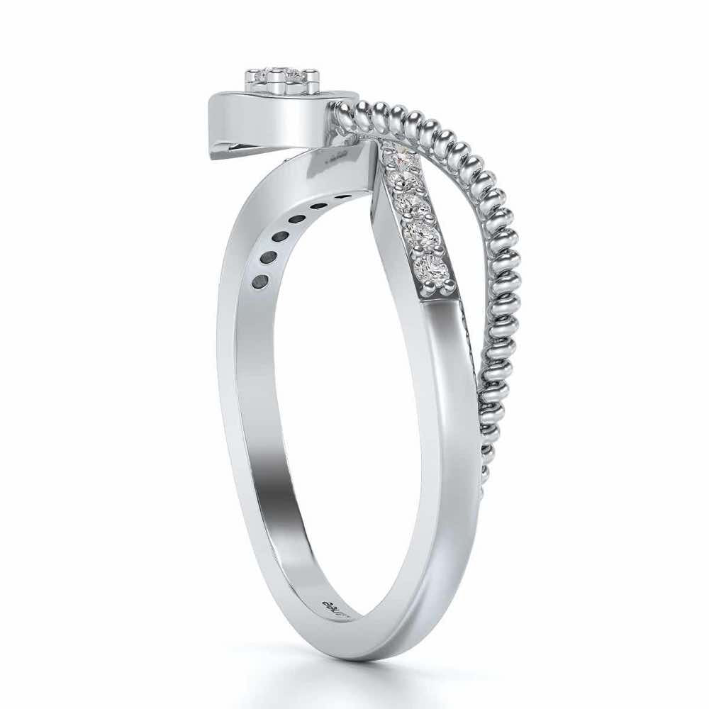 Rohi Silver Ring - White Gold - Image 3