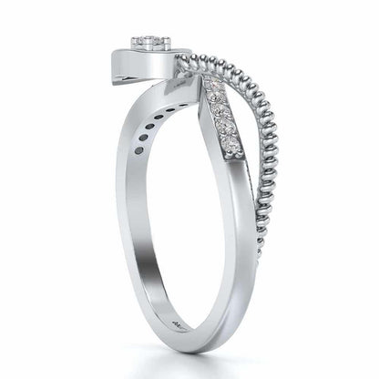 Rohi Silver Ring - White Gold - Image 3