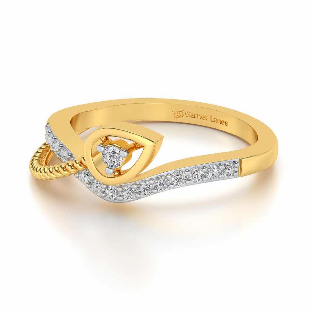 Rohi Silver Ring - Yellow Gold - Image 2