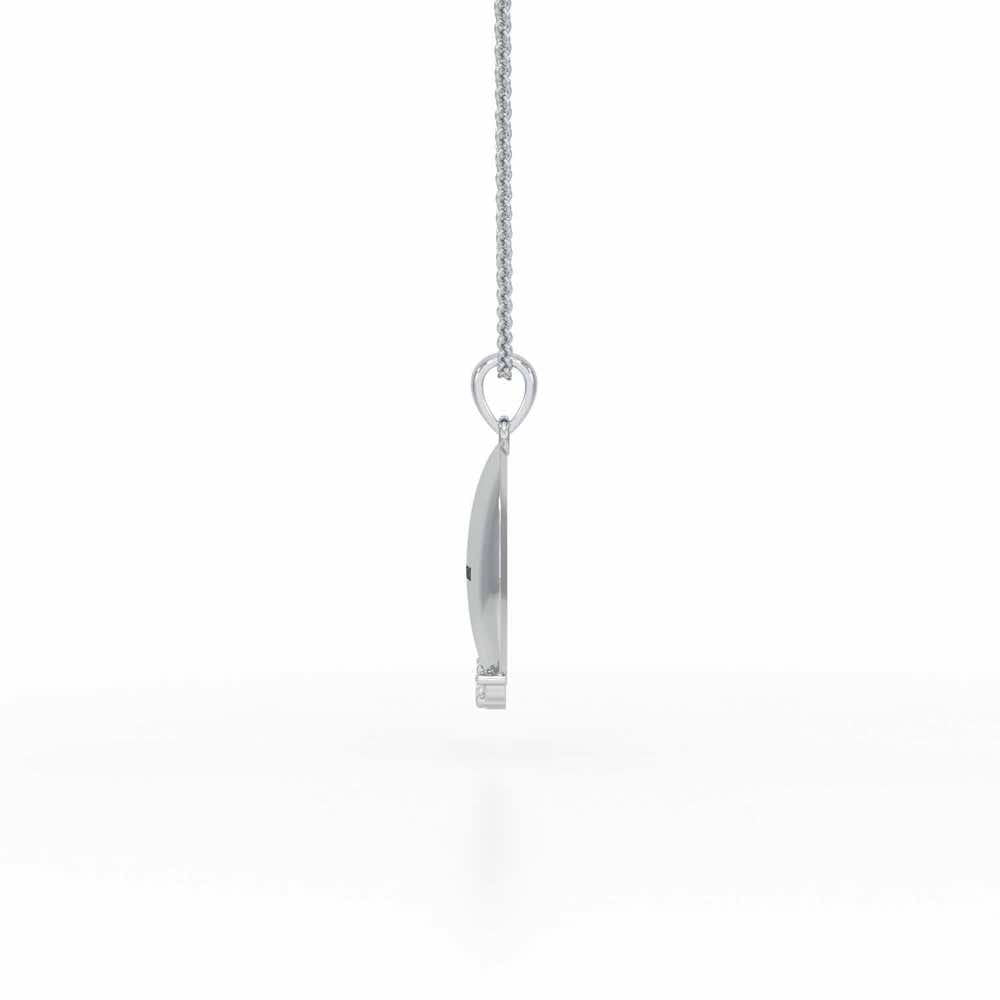 Roll Glow Silver Pendant - White Gold - Image 4