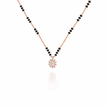 Roshini Silver Mangalsutra - Rose Gold - Image 2