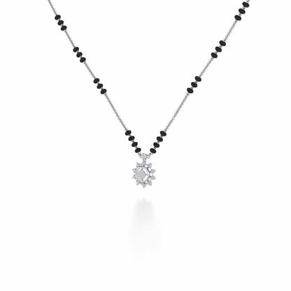 Roshini Silver Mangalsutra - White Gold - Image 2