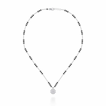 Roshini Silver Mangalsutra - White Gold - Image 3