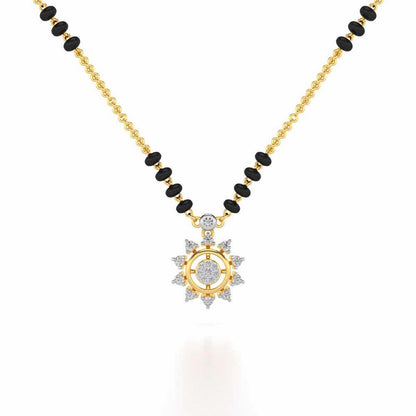 Roshini Silver Mangalsutra - Yellow Gold - Image 1