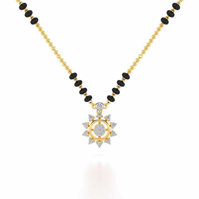 Roshini Silver Mangalsutra - Yellow Gold - Image 1