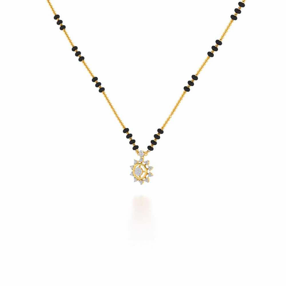 Roshini Silver Mangalsutra - Yellow Gold - Image 2