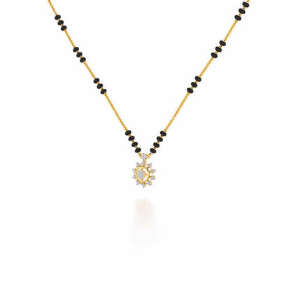 Roshini Silver Mangalsutra - Yellow Gold - Image 2