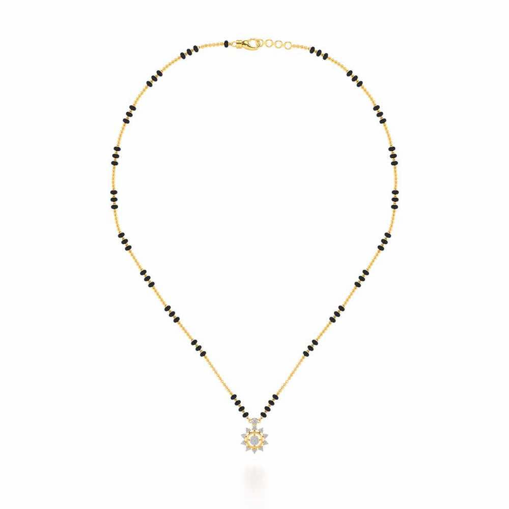 Roshini Silver Mangalsutra - Yellow Gold - Image 3