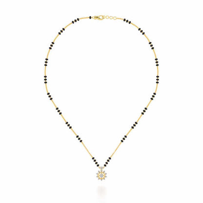 Roshini Silver Mangalsutra - Yellow Gold - Image 3