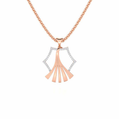 Roshini Silver Pendant - Rose Gold - Image 1