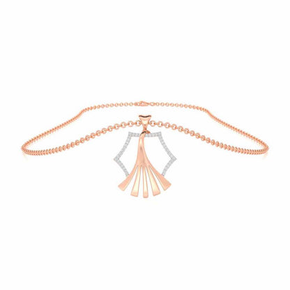 Roshini Silver Pendant - Rose Gold - Image 3