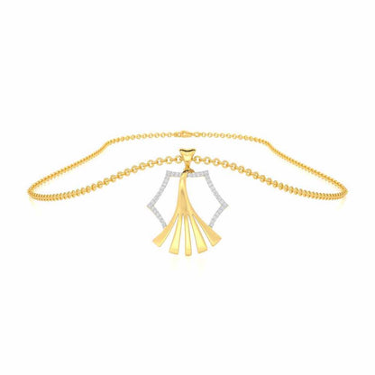 Roshini Silver Pendant - Yellow Gold - Image 3