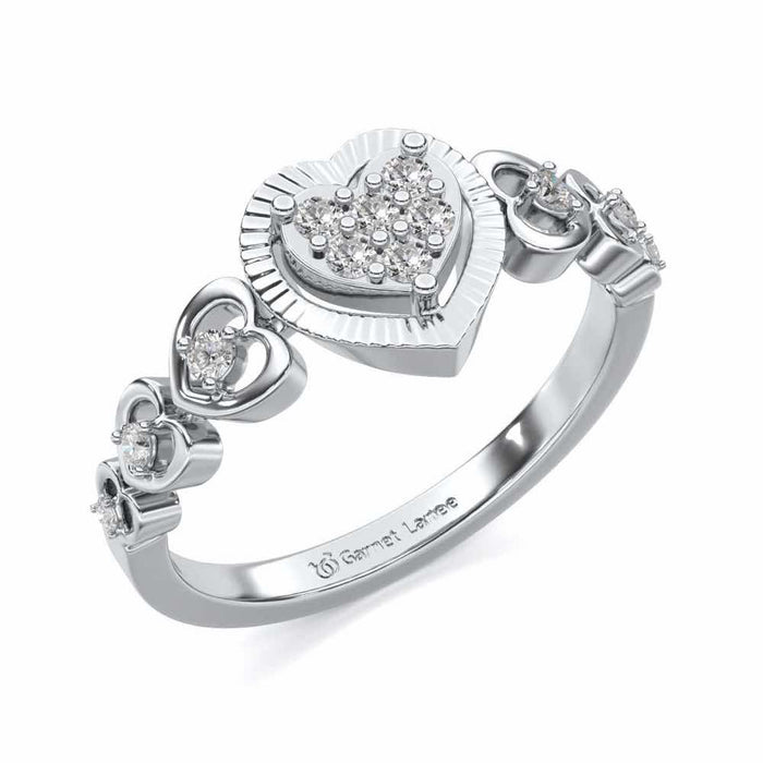 Heartly Affair Silver Ring - White Gold - Image 1