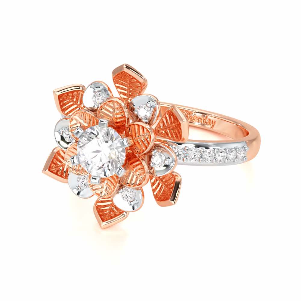 Royal Bloom Solitaire Ring - Rose Gold - Image 2