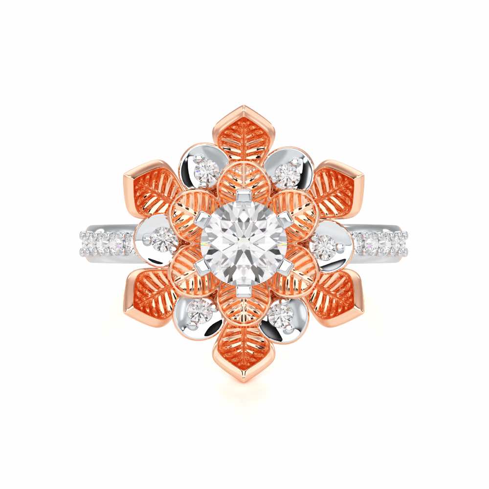 Royal Bloom Solitaire Ring - Rose Gold - Image 4