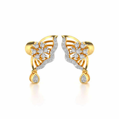 Royal Butterfly Earrings - Yellow Gold - Image 1