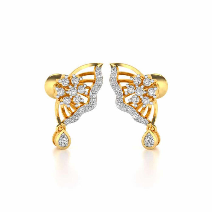 Royal Butterfly Earrings - Yellow Gold - Image 1