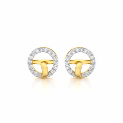 Royal Filigree Silver Earrings - Yellow Gold - Image 1