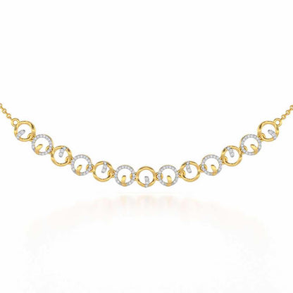 Royal Filigree Silver Necklace - Yellow Gold - Image 1