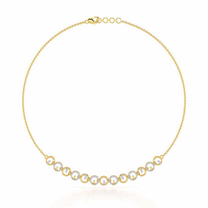 Royal Filigree Silver Necklace - Yellow Gold - Image 2